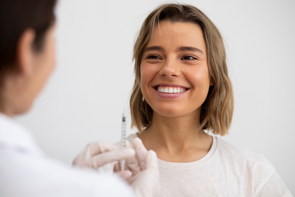 mujer joven sonriendo